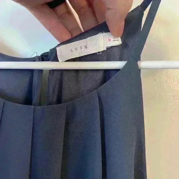 Lush Dark Lavender Halter Dress - Picture 4 of 5